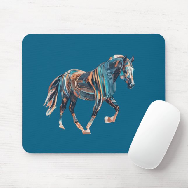Mousepad Suporte de Mouse Cavalo (Com mouse)