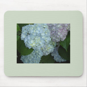 Mousepad Suporte de mouse com Hortênsias em flor