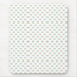 Mousepad suporte de mouse com um padrão de folha colorido e