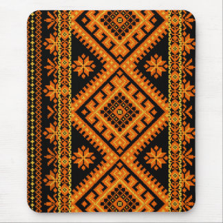 Mousepad Suporte de Mouse Cruz Ucraniana Costurada Laranja