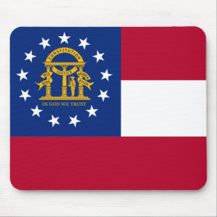 Mousepad Suporte de Mouse da Bandeira da Geórgia