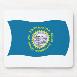 Mousepad Suporte de Mouse da Bandeira de Dakota do Sul