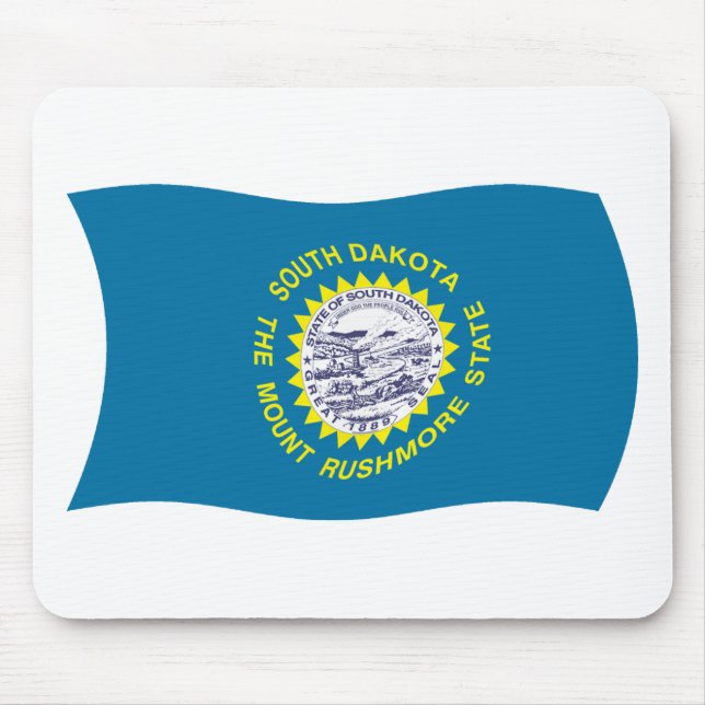 Mousepad Suporte de Mouse da Bandeira de Dakota do Sul (Frente)