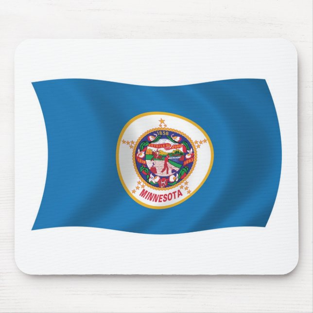 Mousepad Suporte de Mouse da Bandeira de Minnesota (Frente)