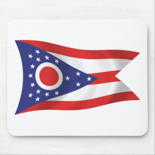 Mousepad Suporte de Mouse da Bandeira de Ohio