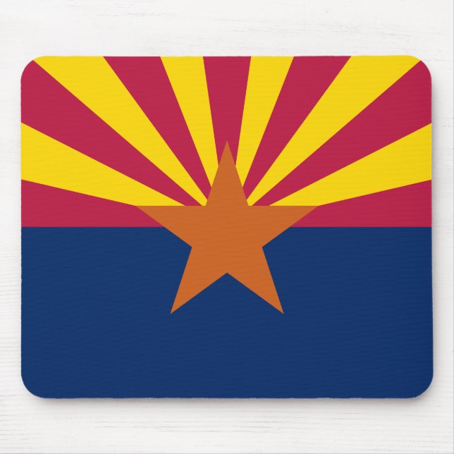 Mousepad Suporte de Mouse da Bandeira do Estado do Arizona (Frente)