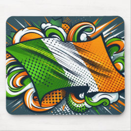 Mousepad Suporte de mouse da bandeira irlandesa