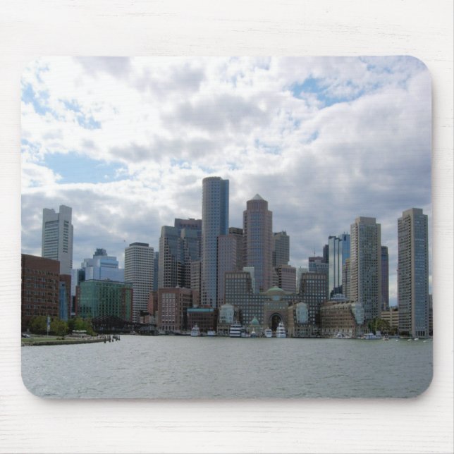 Mousepad Suporte de Mouse da Silhueta de Boston (Frente)