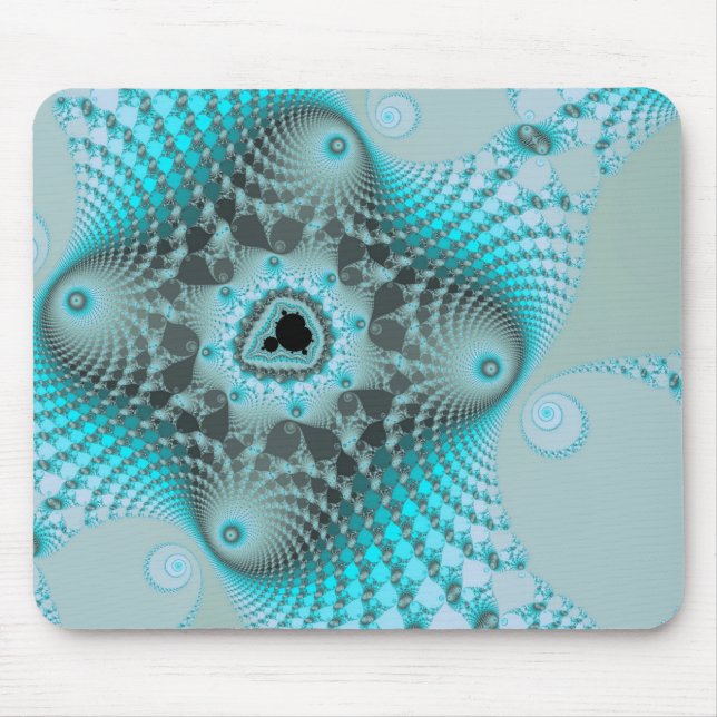 Mousepad Suporte de Mouse de Gelo Preto (Frente)