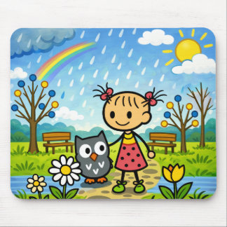 Mousepad Suporte de Mouse Dias Chuvosos