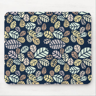 Mousepad Suporte de Mouse Folhas Pastel