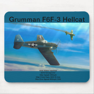 Mousepad Suporte de mouse Grumman F6F-3 Hellcat
