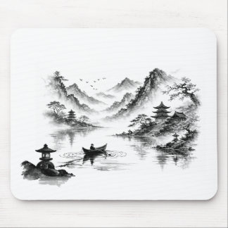 Mousepad Suporte de Mouse Lago Nebuloso 2