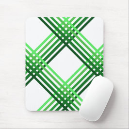 Mousepad Suporte de Mouse - Listras Verdes Cruzadas