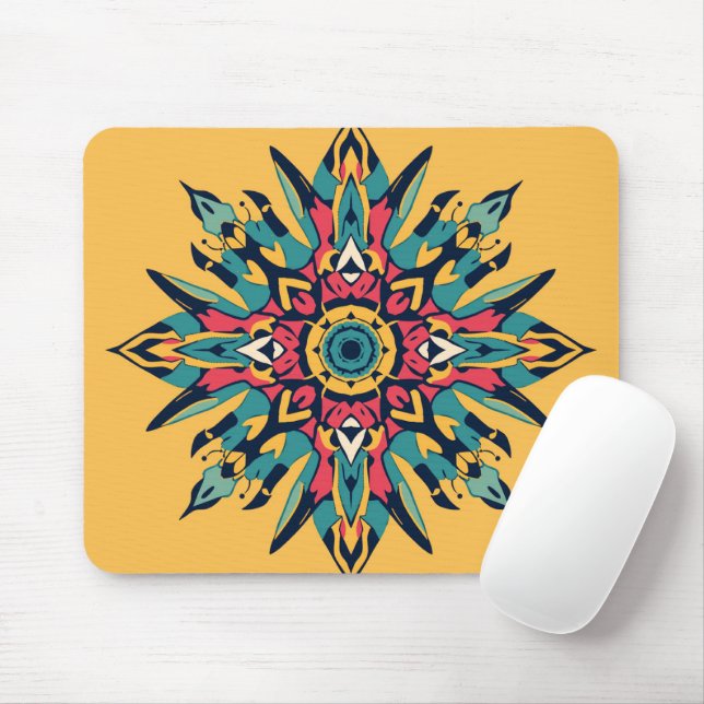 Mousepad Suporte de Mouse Moderno Único Tendência Brandy  (Com mouse)