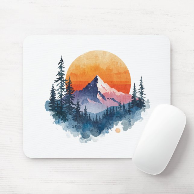 Mousepad Suporte de Mouse Moderno Único Tendência Brandy  (Com mouse)