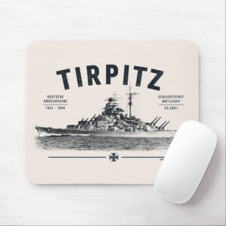 Mousepad Suporte de Mouse Navio de Guerra Tirpitz