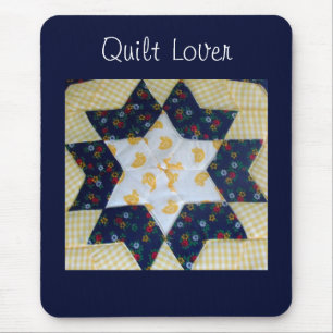 Mousepad Suporte de Mouse - Padrão de Colcha Estrela