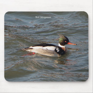 Mousepad Suporte de Mouse Pato-Mergulhão-Vermelho