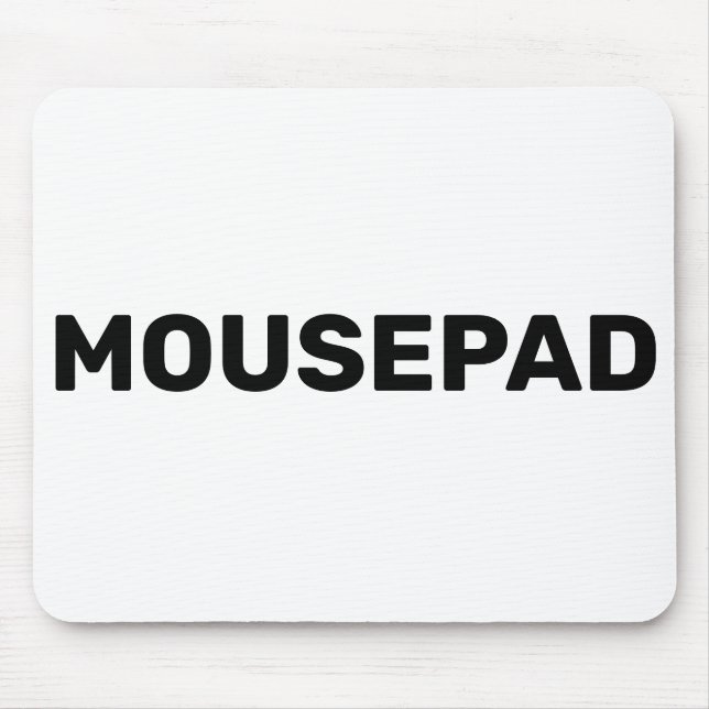 Mousepad Suporte de mouse que diz suporte de mouse (Frente)