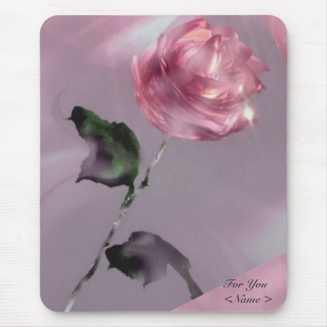 Mousepad Suporte de Mouse Rosa Para Você (Frente)