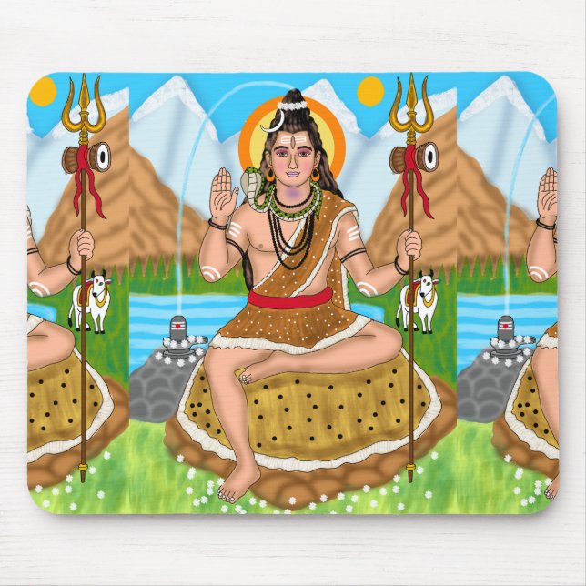 Mousepad Suporte de Mouse Shiva  (Frente)