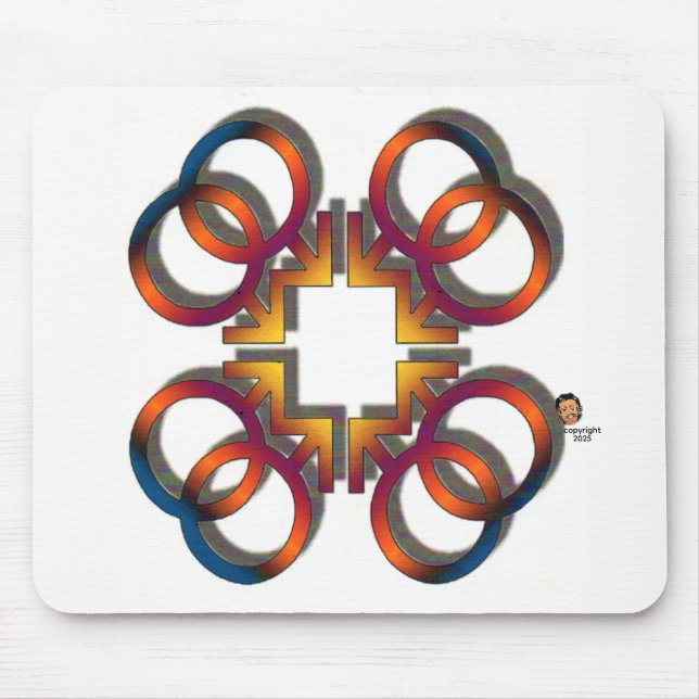 Mousepad Suporte de Mouse Ursos Que Amam Ursos (Frente)