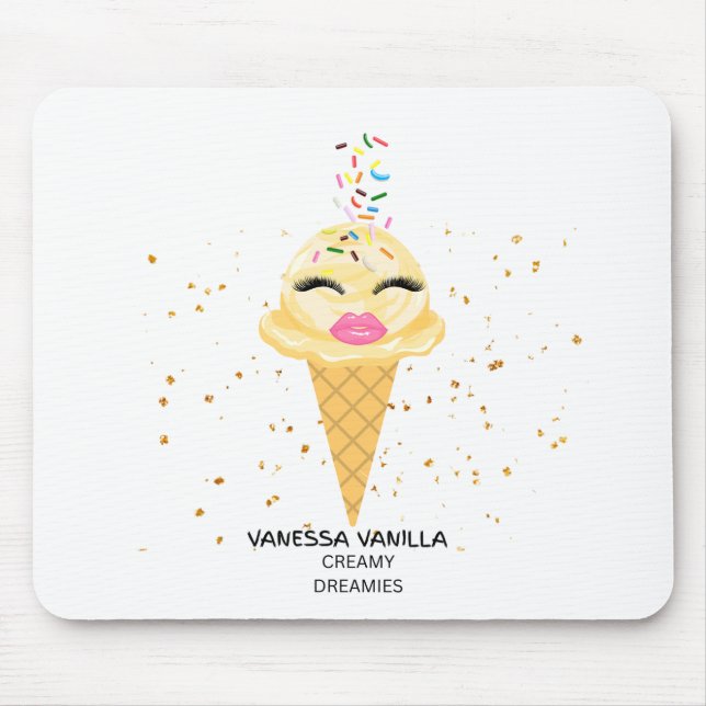 Mousepad Suporte de Mouse Vanessa Vanilla Creamy Dreamies (Frente)
