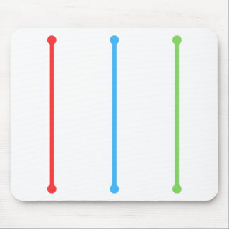Mousepad Suporte de mouse Vermelho Azul Verde para trabalho