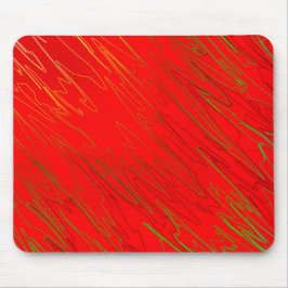 Mousepad Suporte de Mouse Vermelho Mármore