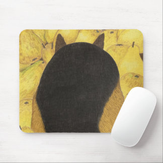 Mousepad Suporte de rato de cachorro e peras