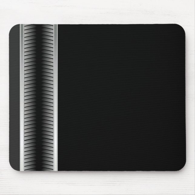 Mousepad Suporte de rato industrial prateado e preto (Frente)