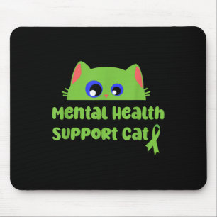 Mousepad Suporte de Saúde Mental Cat _ Saúde Mental S Aware