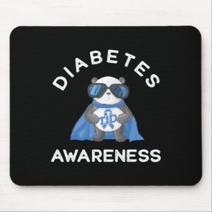 Mousepad Suporte de Sensibilização para a Diabetes Tipo 1 P