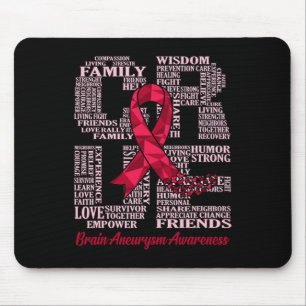 Mousepad Suporte de Sensibilização para o Neurísmo Cure Bra