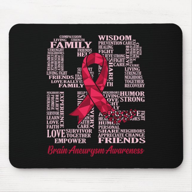 Mousepad Suporte de Sensibilização para o Neurísmo Cure Bra (Frente)