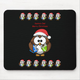 Mousepad Suporte do mouse do proprietário do papai noel