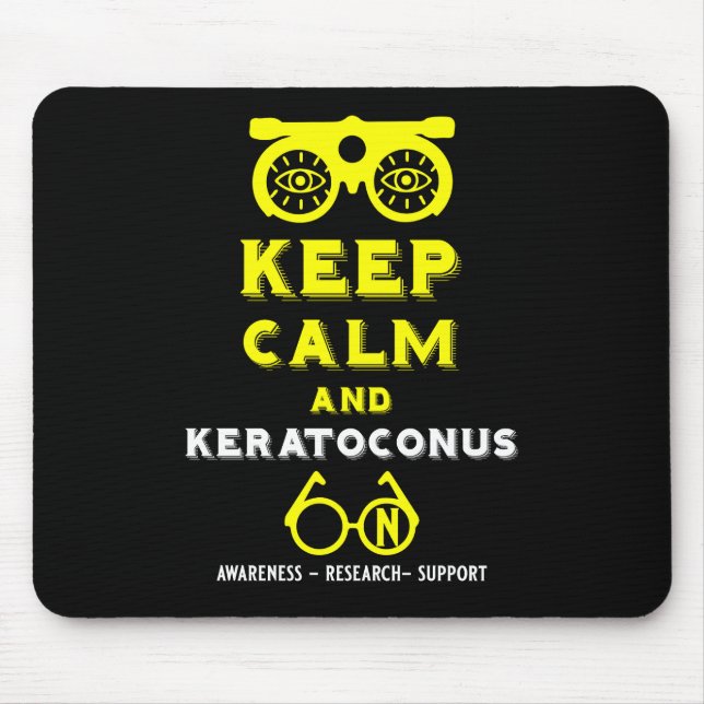 Mousepad Suporte E Consciência De Keratoconus (Frente)