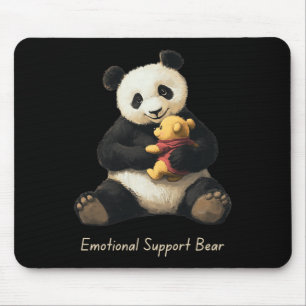 Mousepad Suporte Emocional Urso De Panda Segurando Um Urso