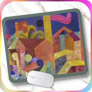 Mousepad SUPORTE PARA MOUSE - ''Casas com Bandeiras'' - Um