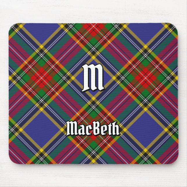 Mousepad Suporte para mouse Clan MacBeth Tartan (Frente)