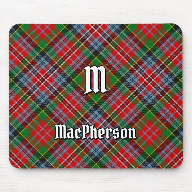 Mousepad Suporte para Mouse Clan MacPherson Tartan (Frente)