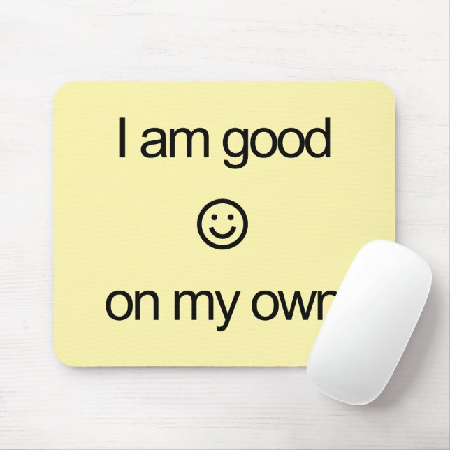 Mousepad Suporte para Mouse com ilustração e texto (Com mouse)