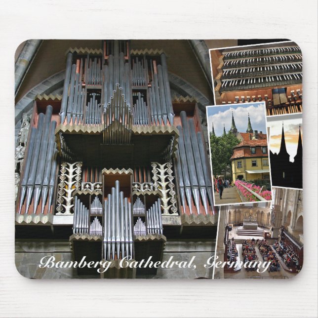 Mousepad Suporte para mouse de órgão da Catedral de Bamberg (Frente)