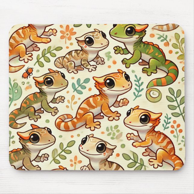 Mousepad Suporte para Mouse Gecko Frio (Frente)