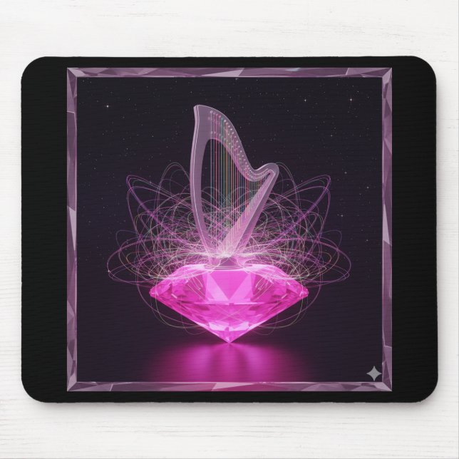 Mousepad Suporte para Mouse Harpa Sinfônica (Frente)