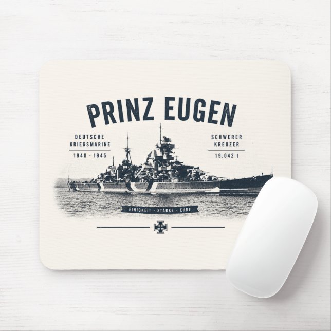 Mousepad Suporte para Mouse Prinz Eugen (Com mouse)