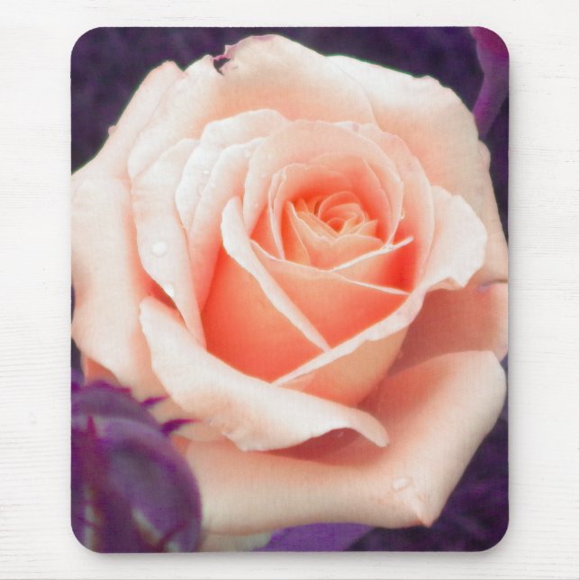 Mousepad Suporte para mouse Rosa de pêssego pálido (Frente)