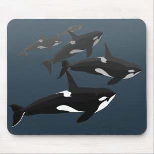 Mousepad Suporte Personalizado De Rato De Baleia Assassino