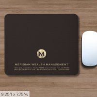 Suporte personalizado para mouse de monograma de n